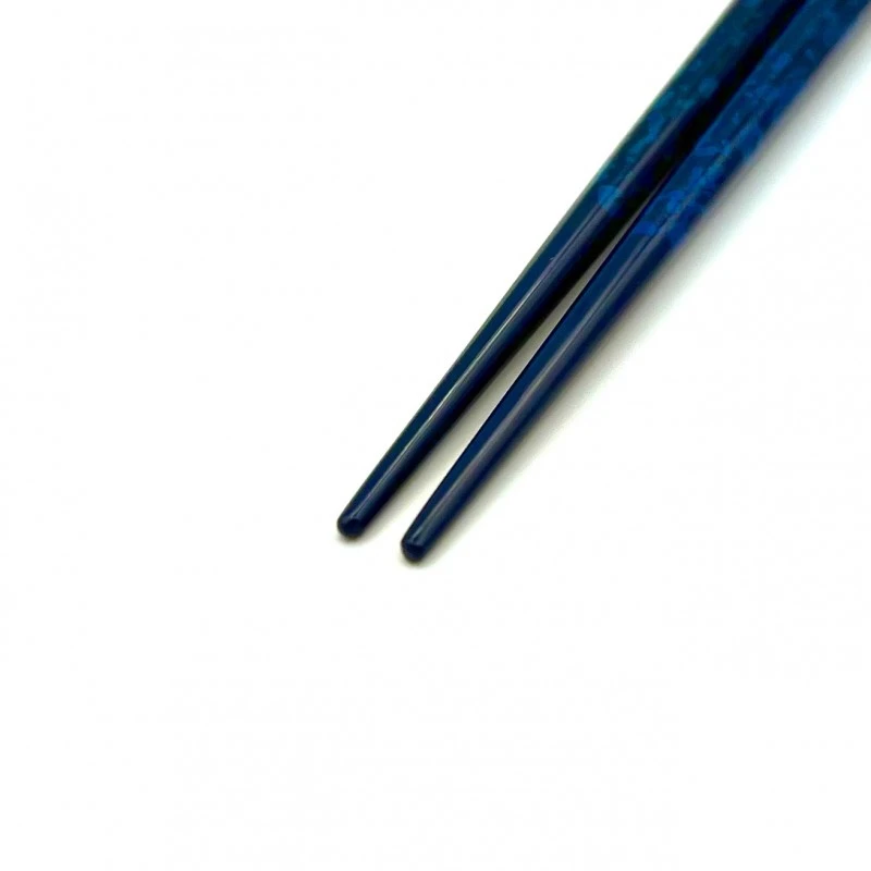 津軽塗利休箸　ロイヤルブルー　（大） 1枚目