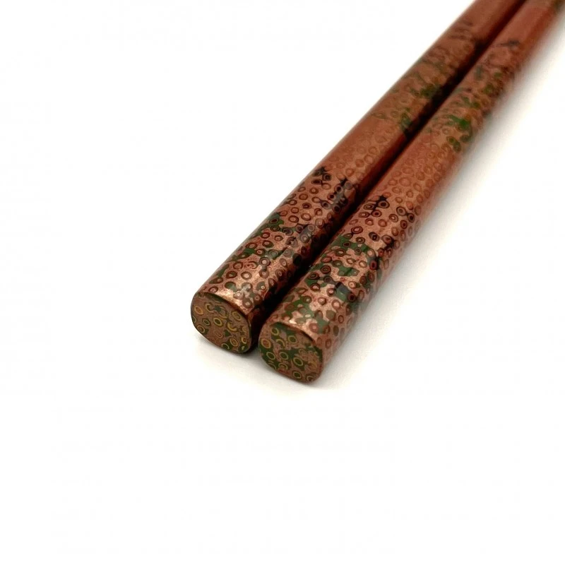 津軽塗箸 錦塗(中) 2枚目