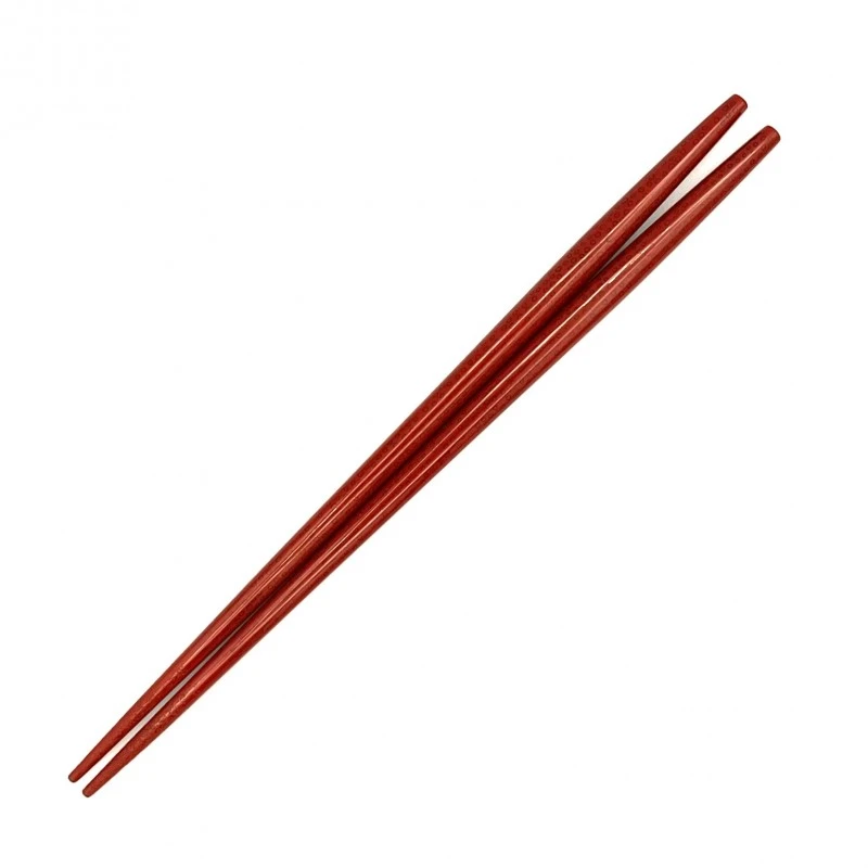 津軽塗利休箸　先乾漆　七々子塗　赤（中） 3枚目