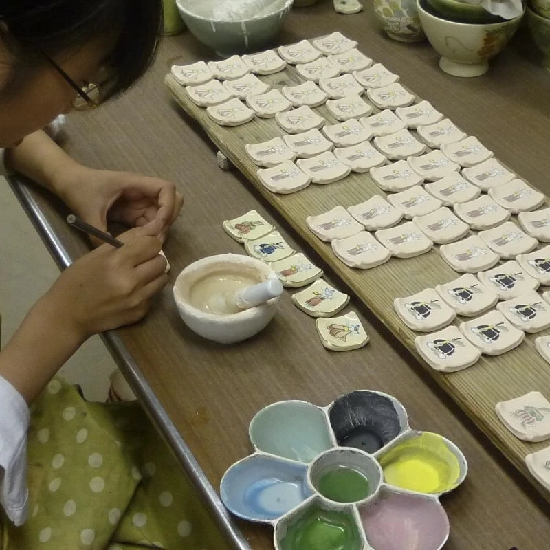 京焼　雛祭　箸置きセット 2枚目