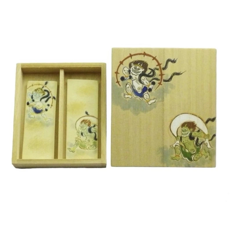 京焼　箸置　風神雷神 カトラリーレストセット