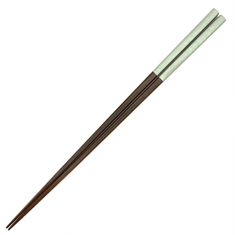 山中塗　極細うつろい箸　グリーンパール(大) 3枚目
