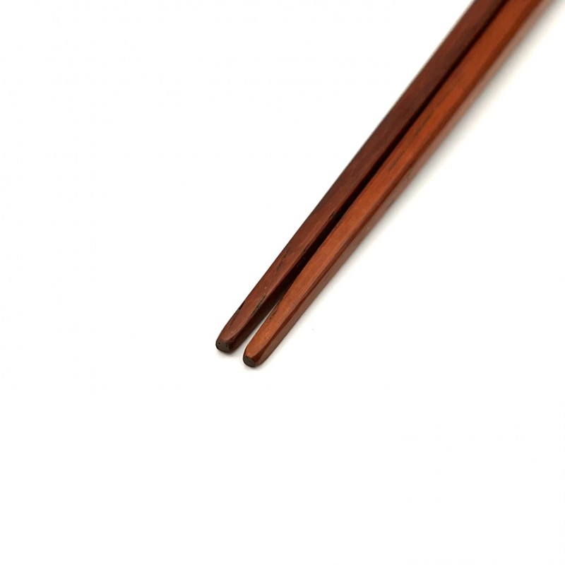 京都銘木箸　携帯箸　栃杢×紫檀（大）箸筒：栃 1枚目