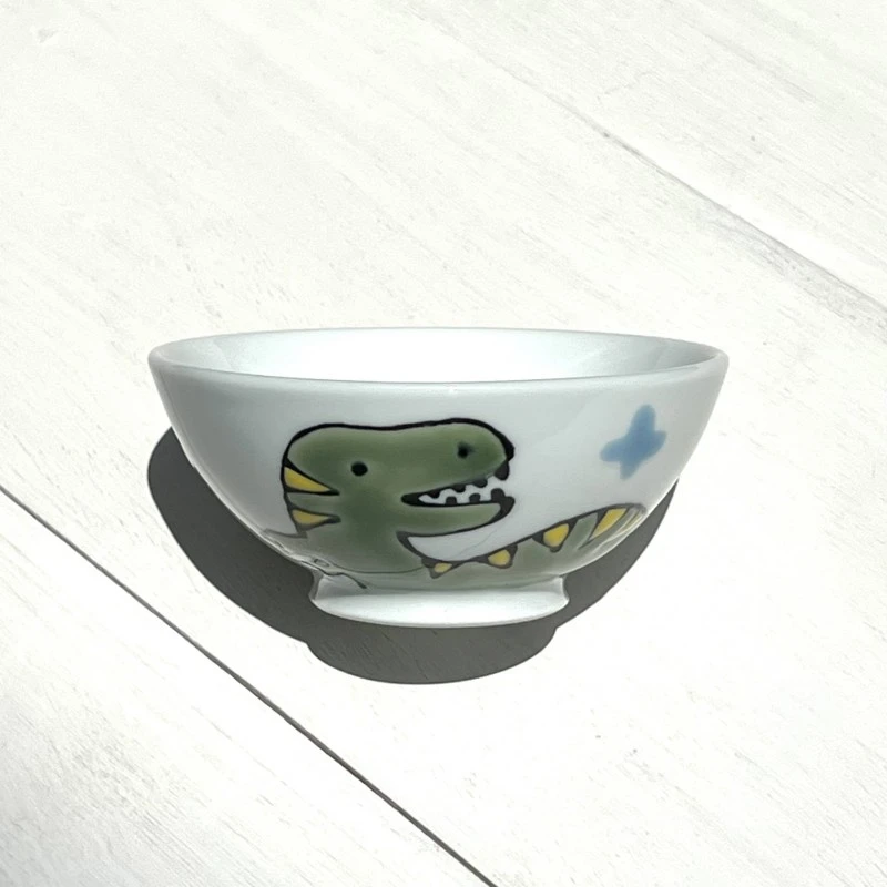 恐竜シリーズ　ミニ平茶碗(ティラノサウルス)