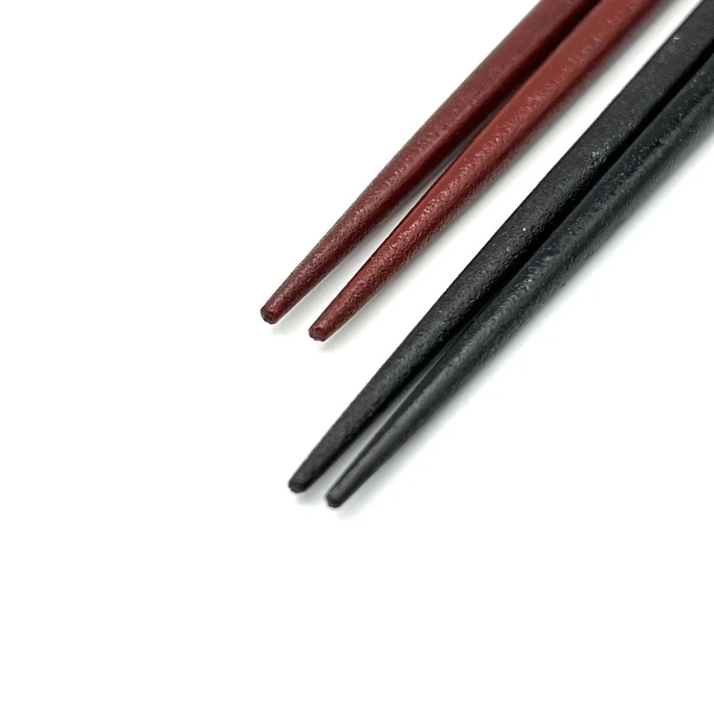 【送料無料】山中塗　乾漆箸　桜切貝　貝多め　夫婦箸セット【桐箱入】 1枚目