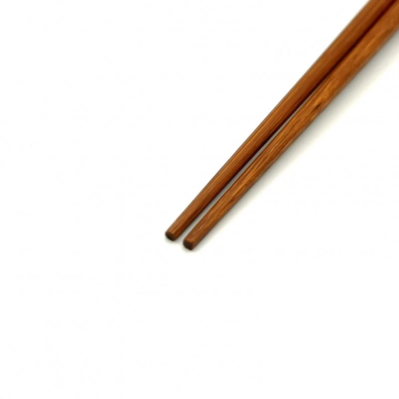 京銘竹　煤竹箸　八角グラデーション　ピンク 1枚目