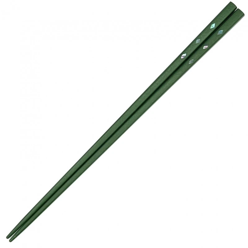 高岡漆器　乾漆　菱貝入り　緑(大) 3枚目