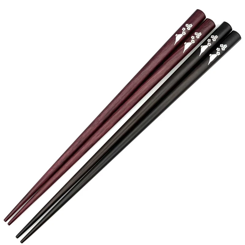 【送料無料】貝象嵌箸　富士桜　夫婦箸セット【桐箱入】 3枚目