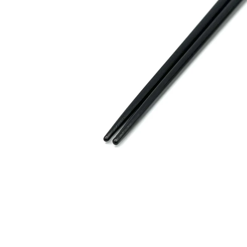 川連塗箸　極細　金銀柄付き　黒(大) 1枚目