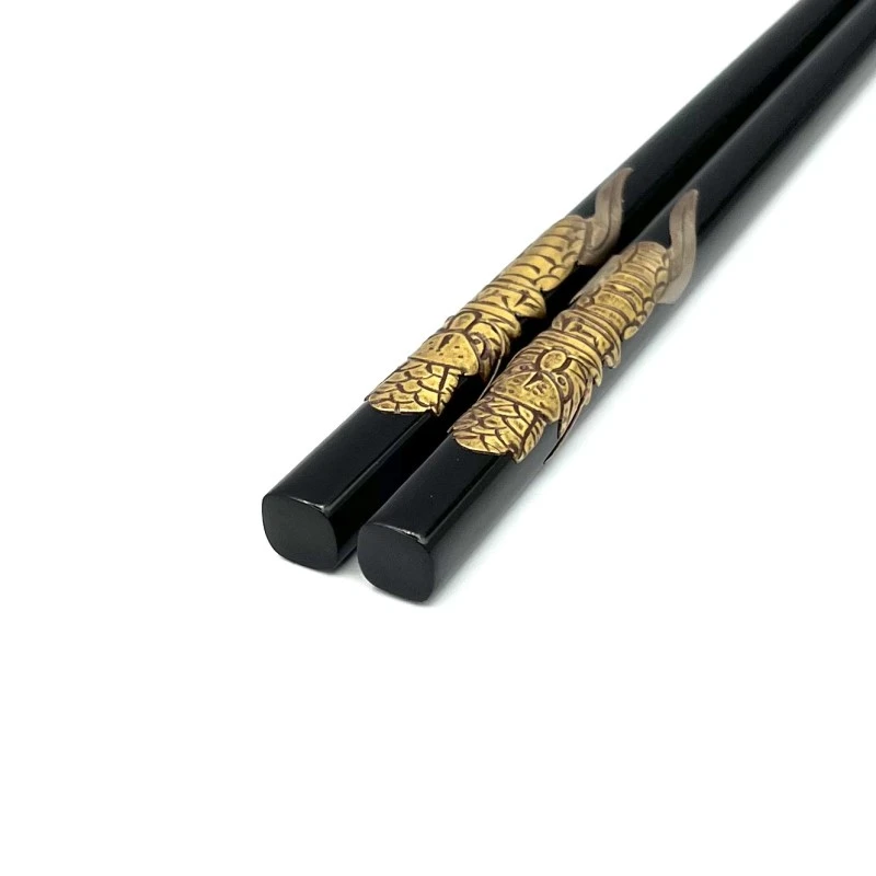 琉球漆器箸 龍頭(大) 2枚目