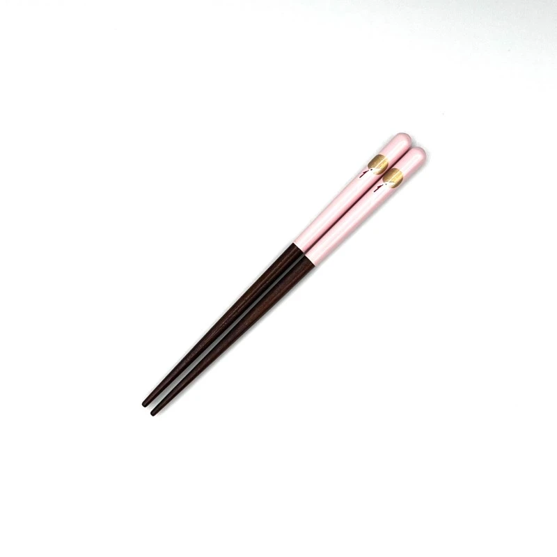 食洗機対応　子供箸　月うさぎ　ピンク　14.5cm 3枚目