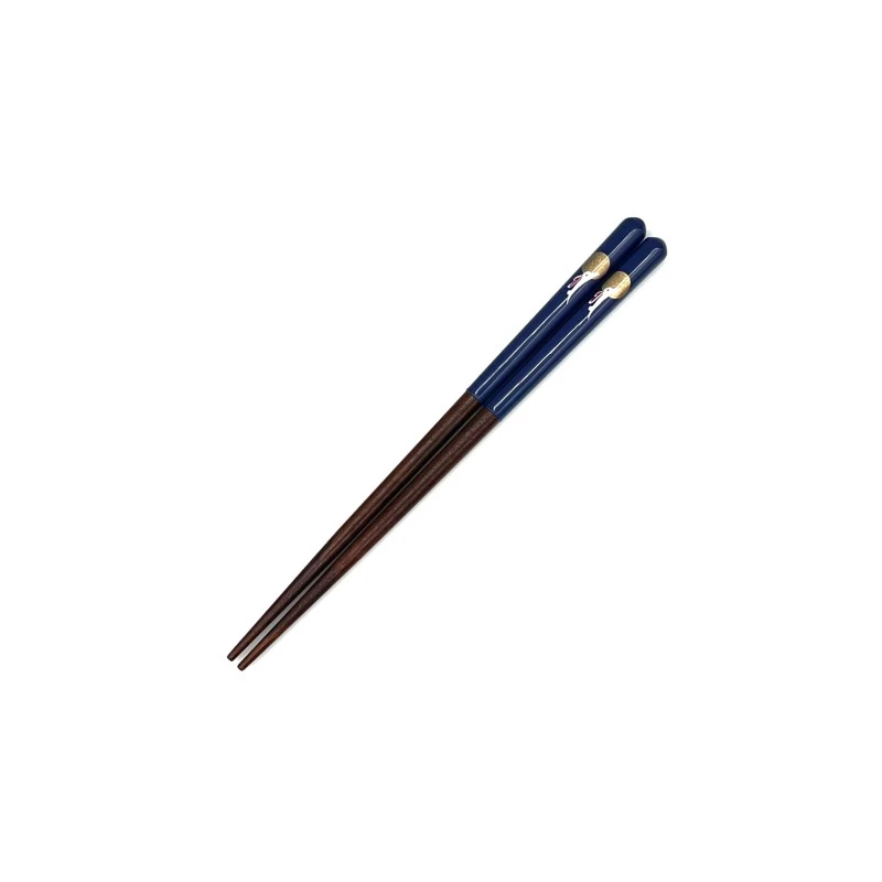 食洗機対応　子供箸　月うさぎ　青　16cm 3枚目