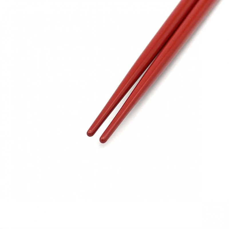 輪島塗　蒔絵箸　紅白梅（朱） 1枚目