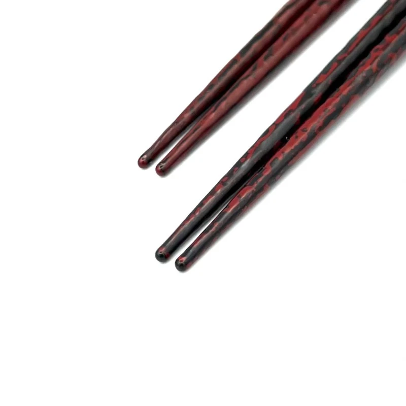 【送料無料】川連塗　秋田がすり　夫婦箸セット【桐箱入】 1枚目