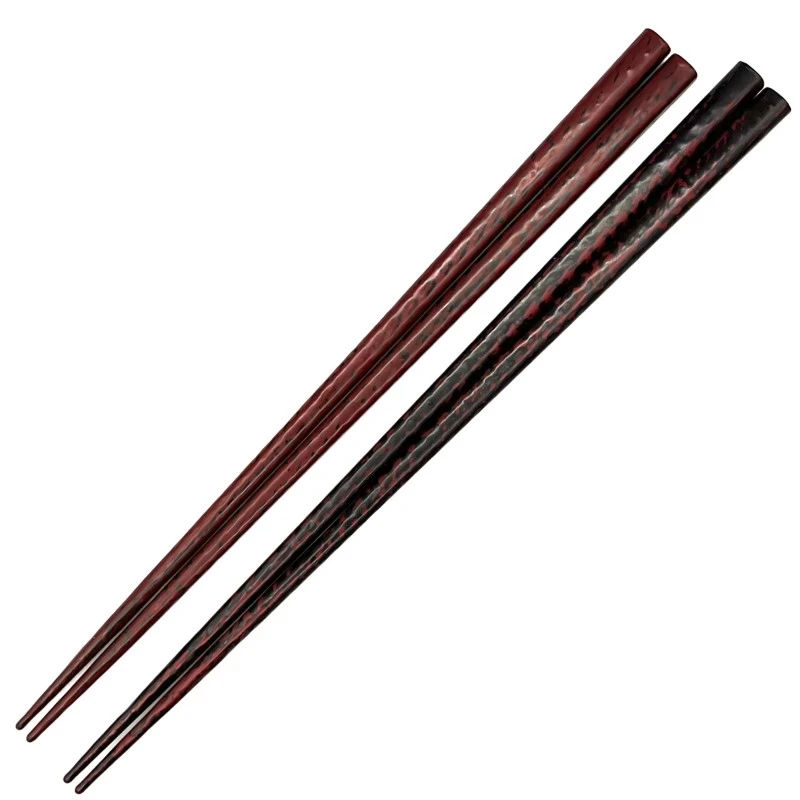【送料無料】川連塗　秋田がすり　夫婦箸セット【桐箱入】 3枚目