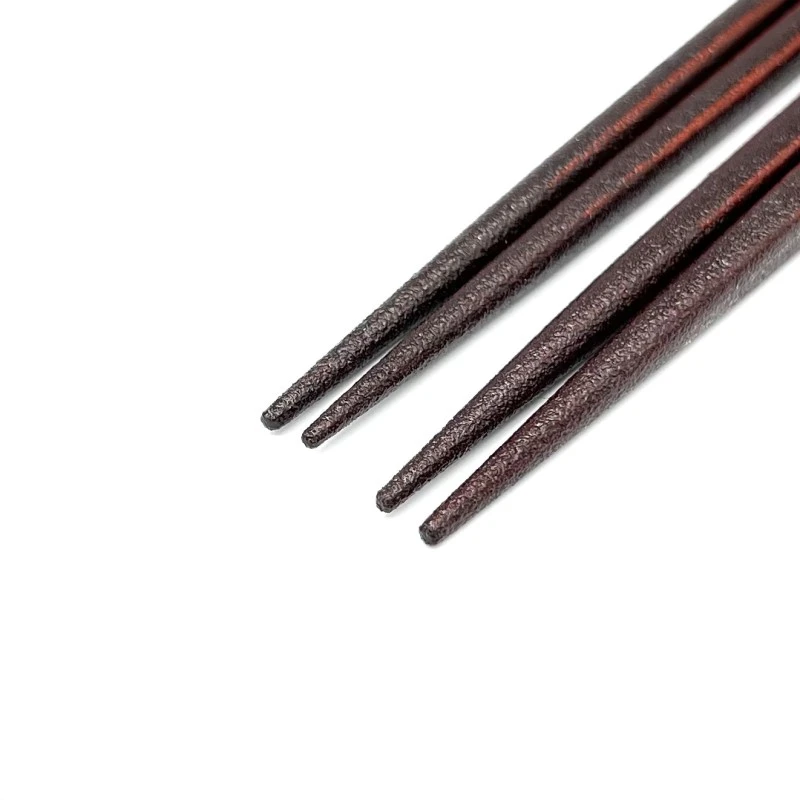 【送料無料】土佐古代塗　持ち手曙・根来先古代　夫婦箸セット【桐箱入】 1枚目