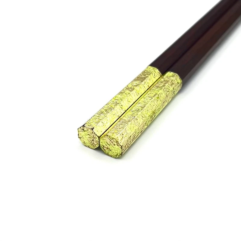京金彩工芸　みやこ金彩八角箸　黄色 2枚目