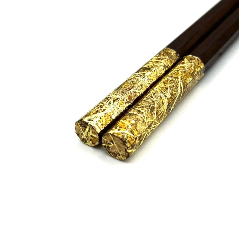 京金彩工芸　みやこ金彩八角箸　金色 1枚目
