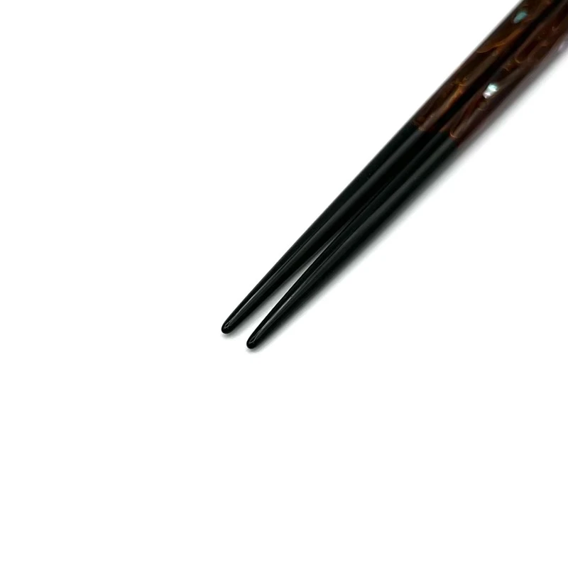 【送料無料】本塗り若狭箸　利休箸　松葉おこし(中) 1枚目