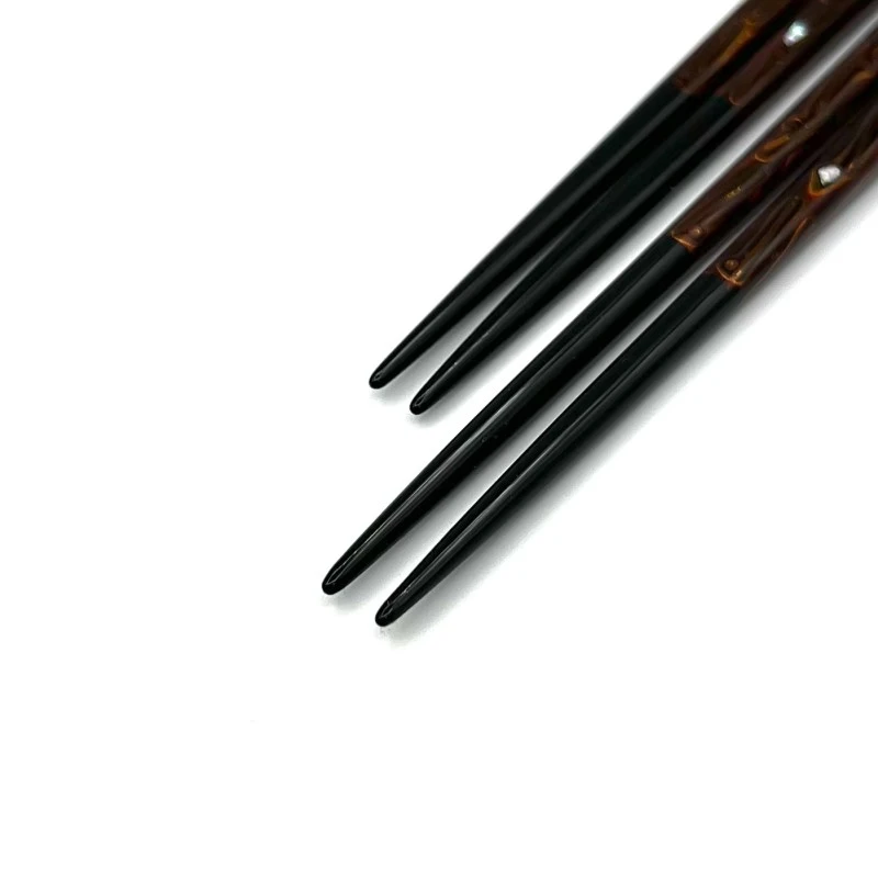 【送料無料】本塗り若狭箸　利休箸　松葉おこし　夫婦箸セット【桐箱入】 1枚目