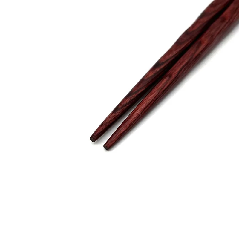 積層材箸　刀彫り太目(朱面) 1枚目