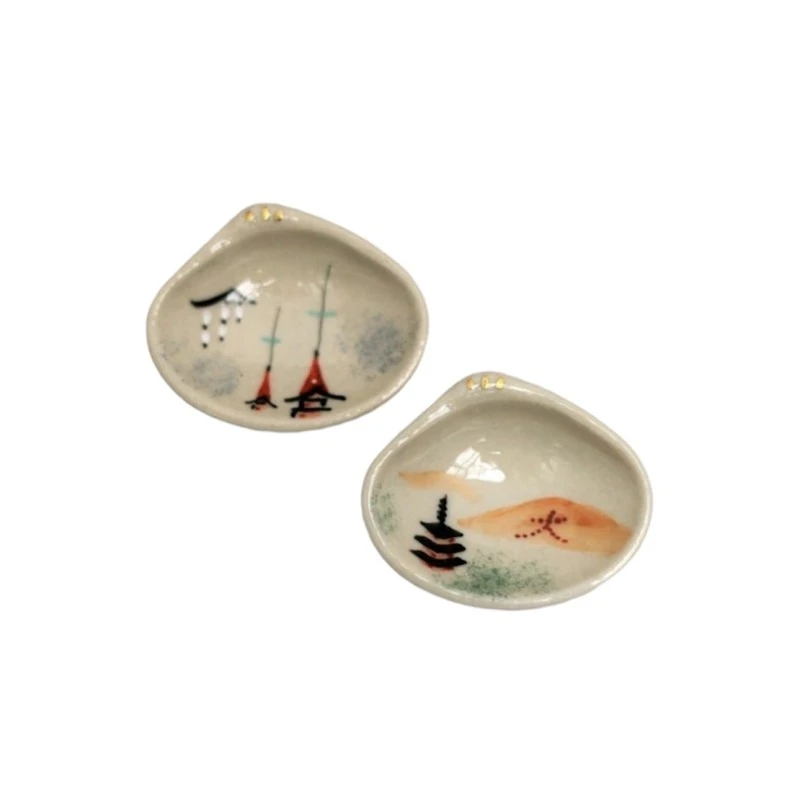 京焼 ペア箸置 京夏の思い出貝形