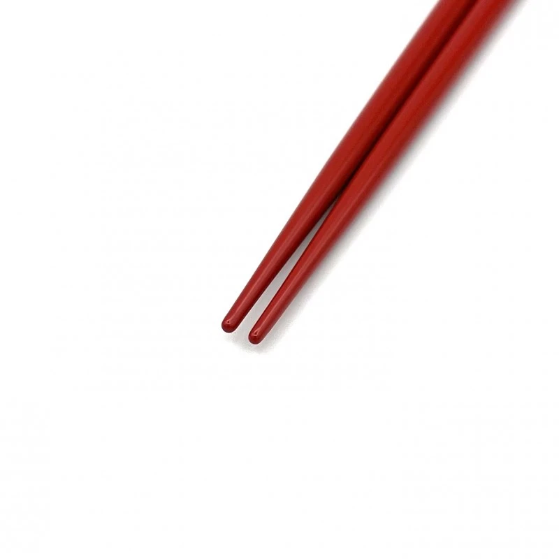 輪島塗　頭金蒔絵箸　(朱)　 1枚目