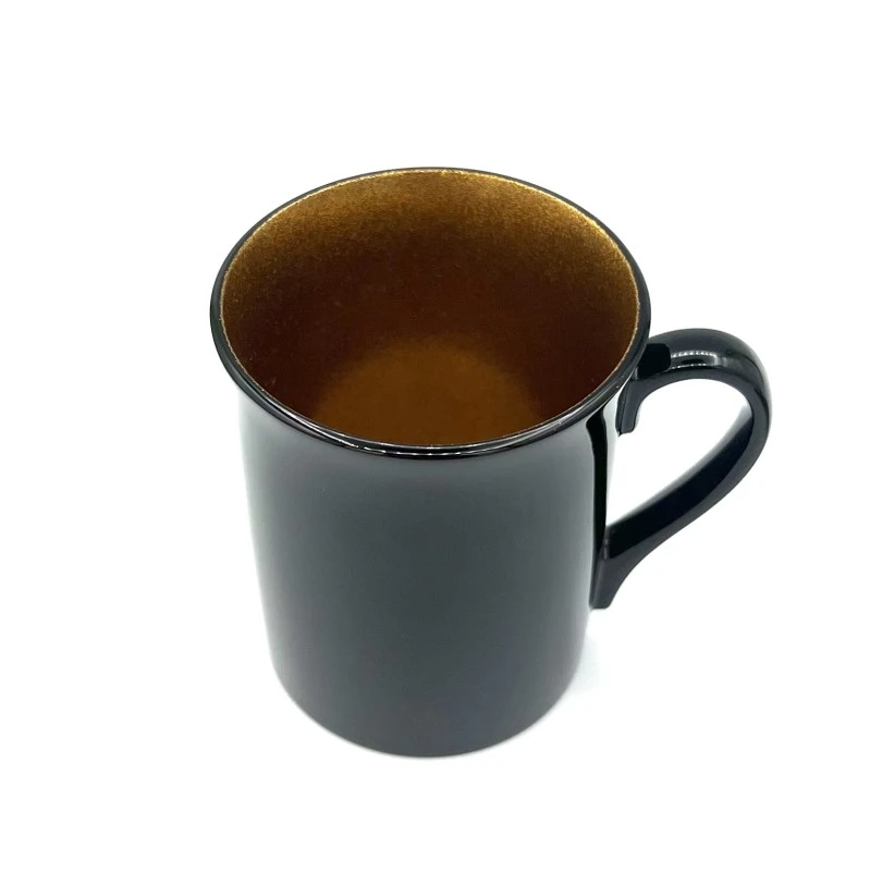【送料無料】輪島塗　金蒔　コーヒーカップ・ソーサーセット 2枚目