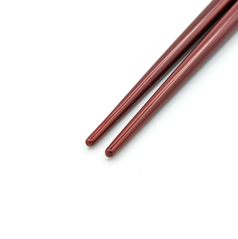輪島塗　蒔絵箸　のし（溜） 2枚目