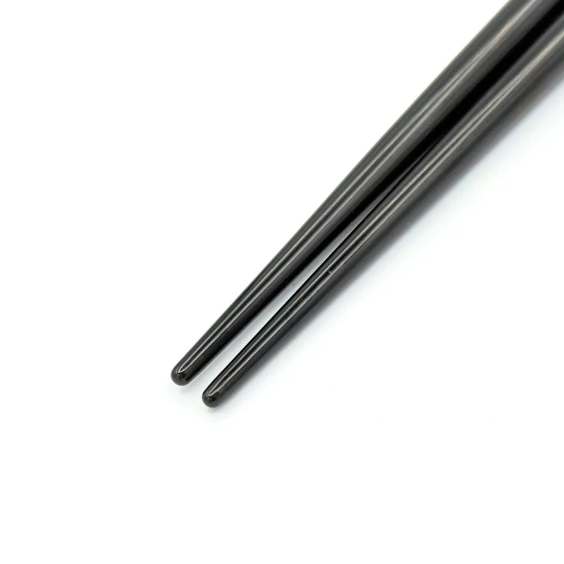 輪島塗　蒔絵箸　秋にすすき(黒) 2枚目