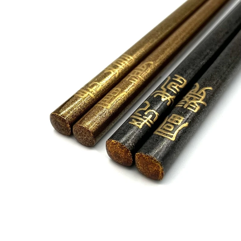 輪島塗　富貴長命　夫婦箸セット【桐箱入】 2枚目