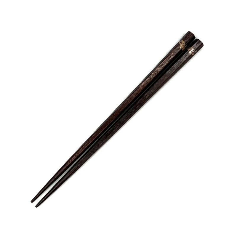 山中塗　六角箸　茜　飛行機　19cm 3枚目