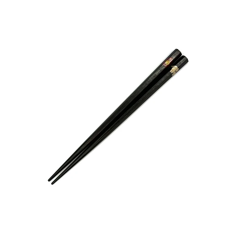 山中塗　六角箸　神代 　おさんぽぞうさん　16.5cm 3枚目