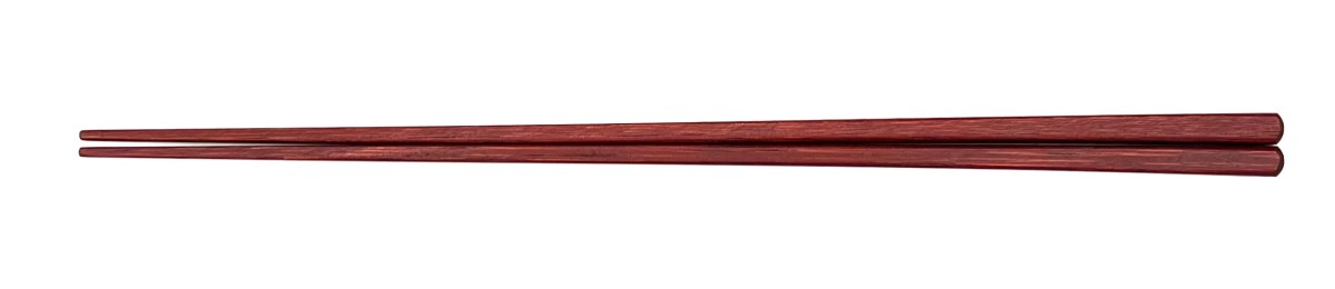 竹のお箸のいろは　すり漆仕上げ　赤