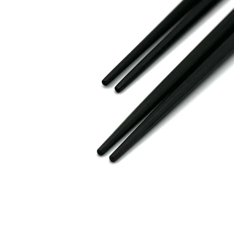 【送料無料】八角　利休　青黒檀　夫婦箸セット【桐箱入】 1枚目