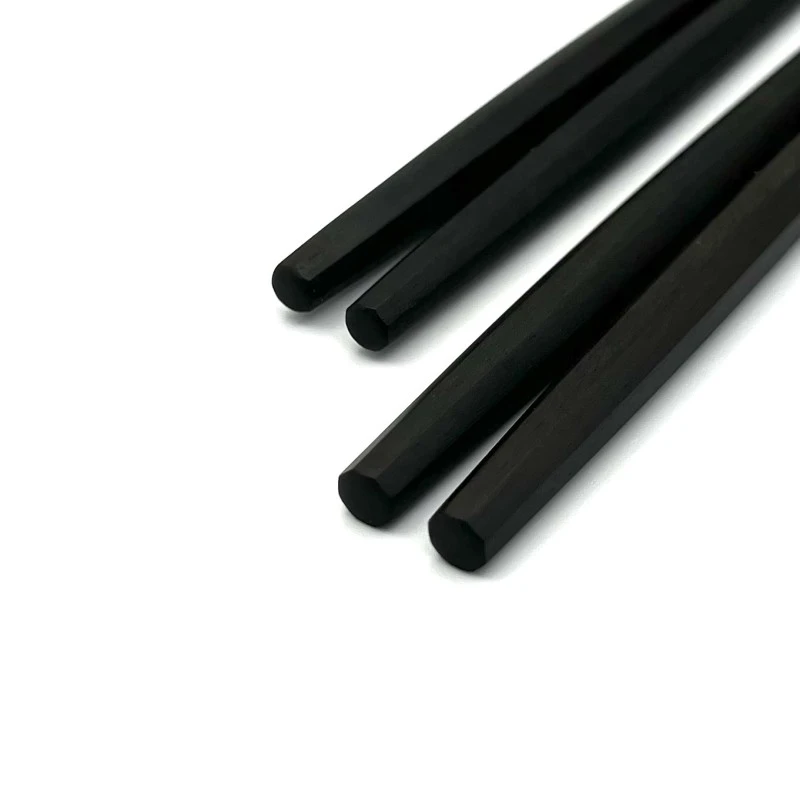 【送料無料】八角　利休　青黒檀　夫婦箸セット【桐箱入】 2枚目