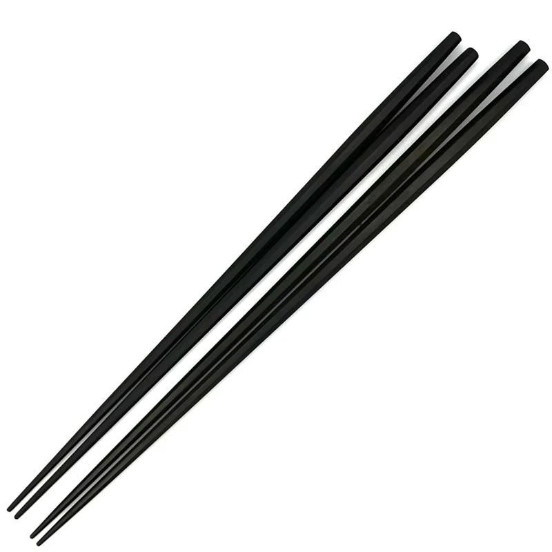 【送料無料】八角　利休　青黒檀　夫婦箸セット【桐箱入】 3枚目