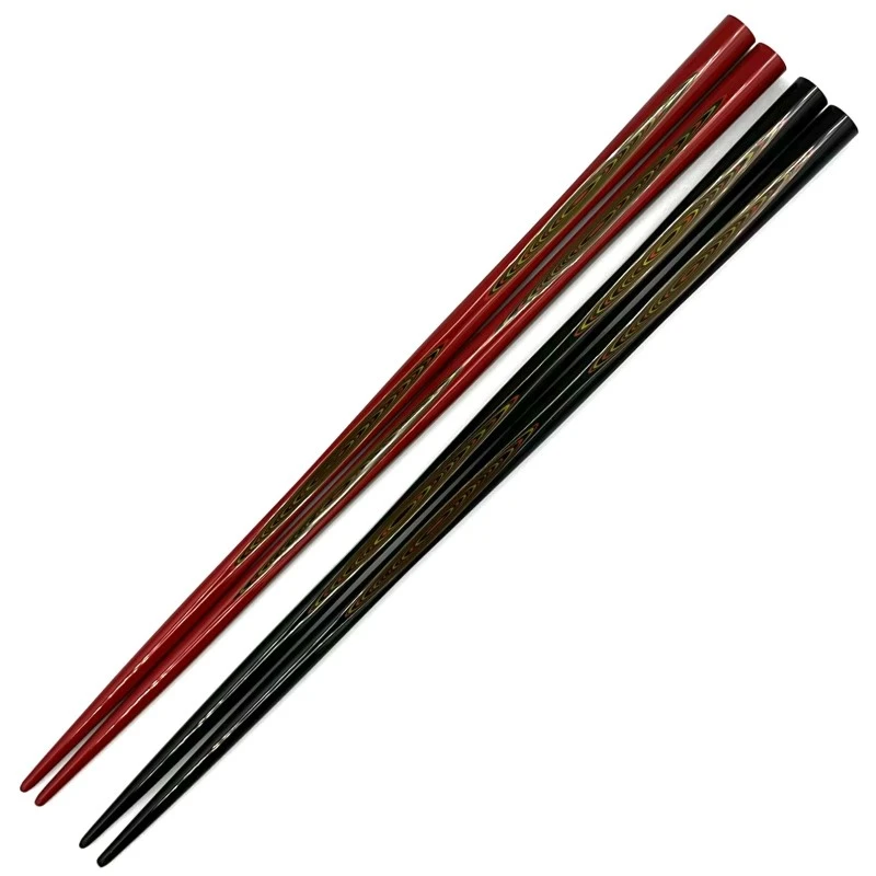 【送料無料】輪島塗　傘寿箸　夫婦箸セット【桐箱入】 3枚目