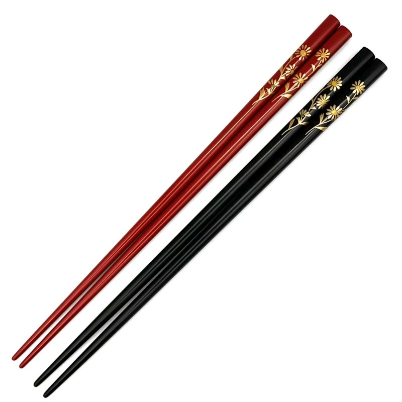 【送料無料】輪島塗　蒔絵箸　菊　夫婦箸セット【桐箱入】 3枚目