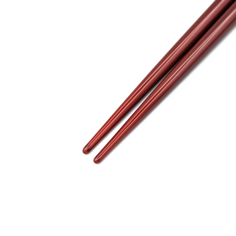 輪島塗　蒔絵箸　瑞雲（溜） 2枚目