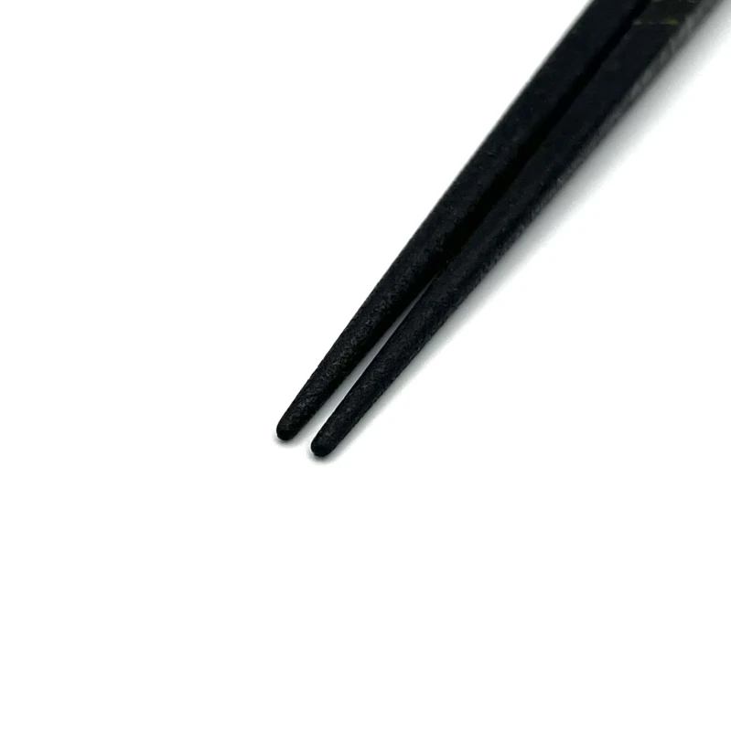 【送料無料】津軽塗　ヒバ紗蒔角箸（緑） 1枚目