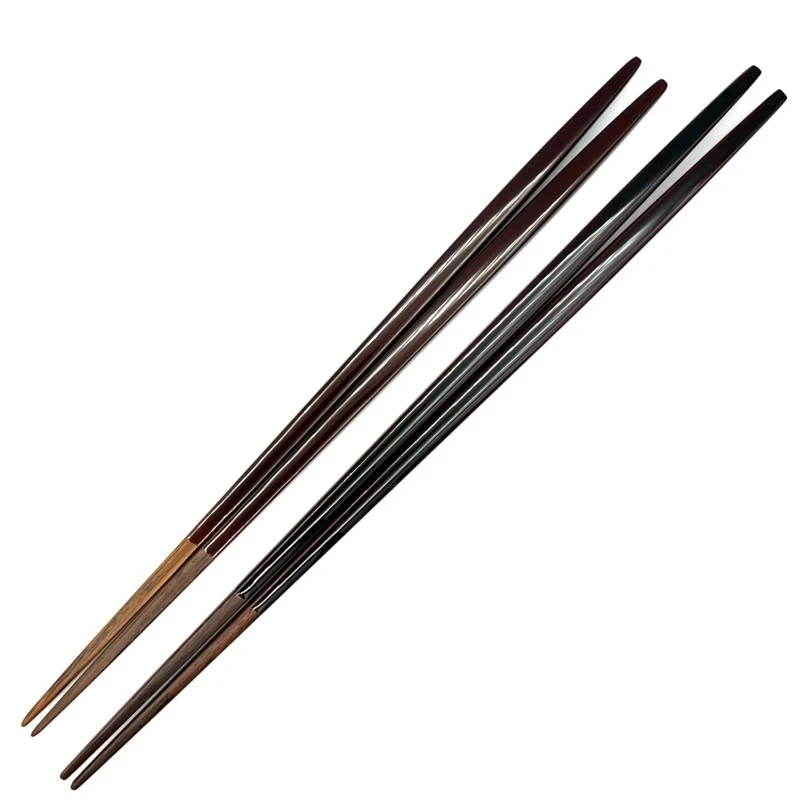 【送料無料】越前漆器　利休　朱溜　夫婦箸セット【桐箱入】 3枚目