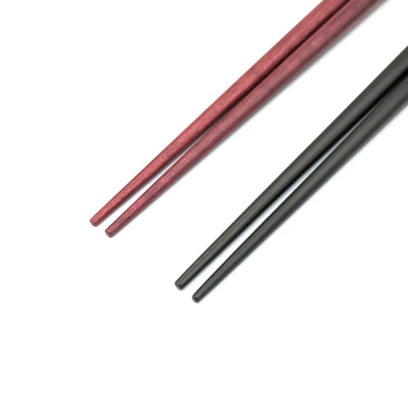 【送料無料】貝象嵌箸　菊花市松　夫婦箸セット【桐箱入】 1枚目