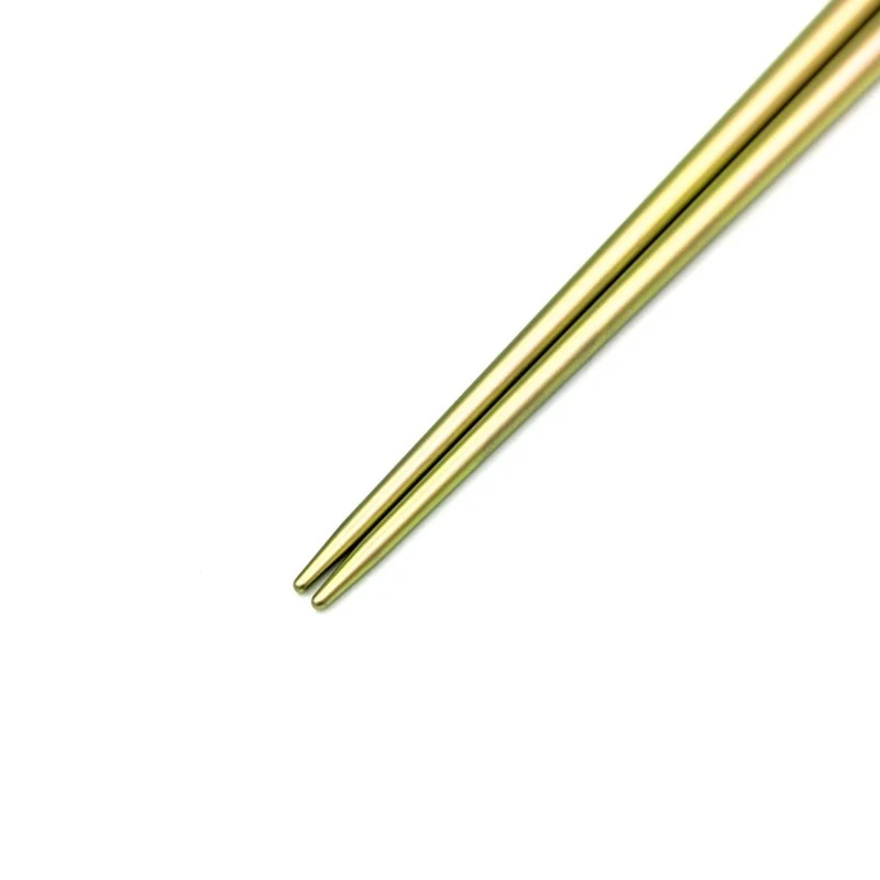チタン箸　小判型　ピンク（大） 1枚目