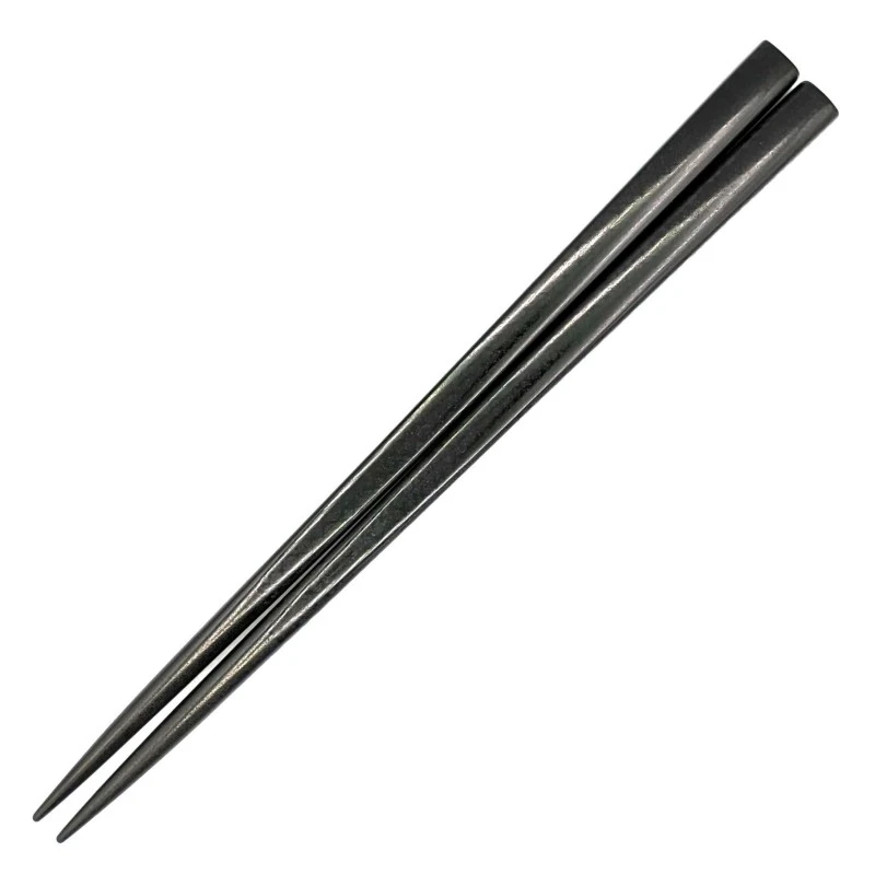 津軽塗　紋紗　力士箸　黒 3枚目