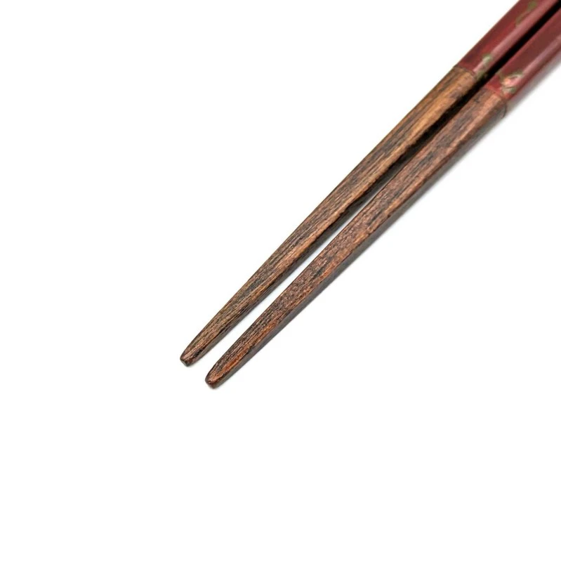 京漆器　螺鈿漆絵箸　朱(中) 1枚目