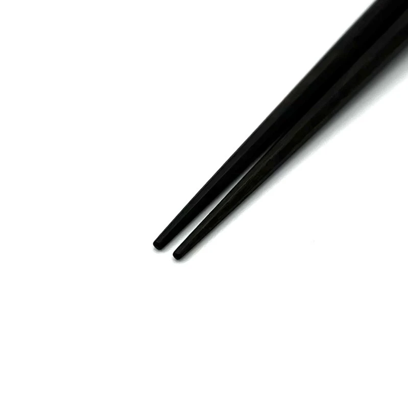 新潟木箸　極上八角　黒檀(大) 1枚目