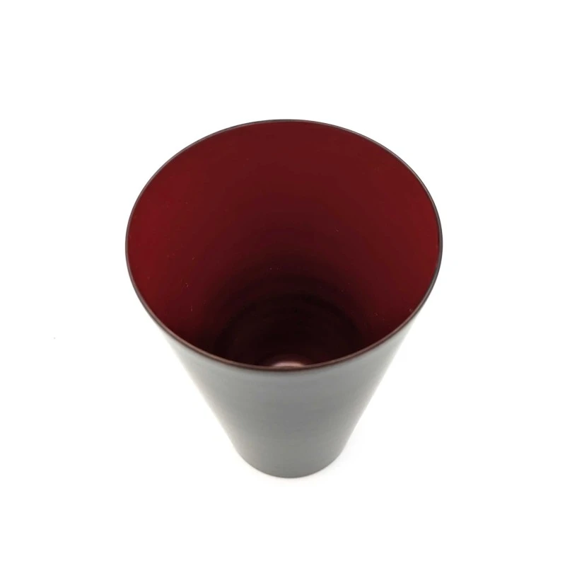 山中塗　桜ロングカップ(内朱) 2枚目