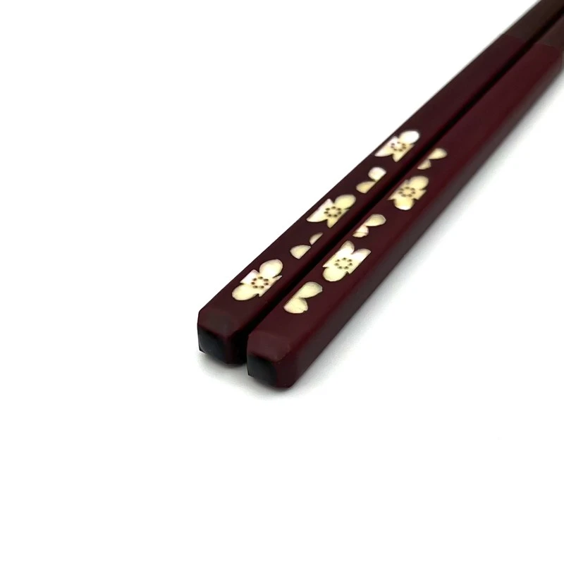 若狭塗箸　白金桜(中) 2枚目