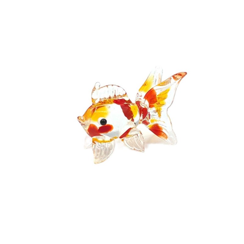 ガラス箸置　金魚　小　goldfish　レッド